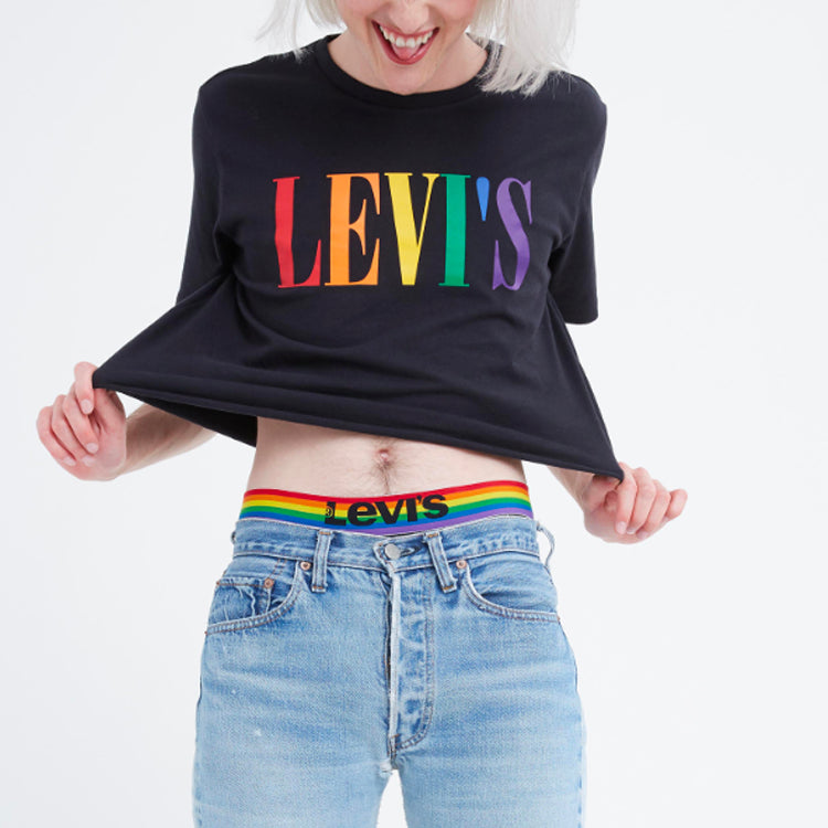 Levis logo Printing Short Sleeve Pullover Unisex Black 24671-0020