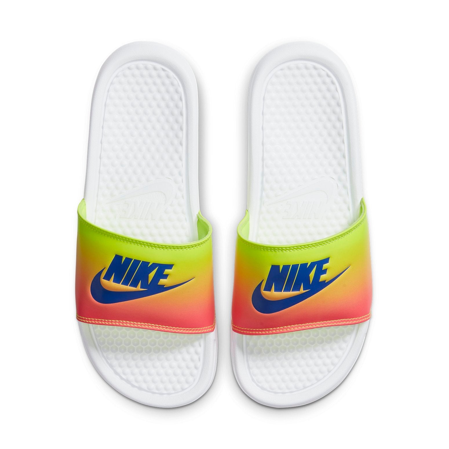 (WMNS) Nike Benassi JDI Sandal White/Red/Green 618919-123