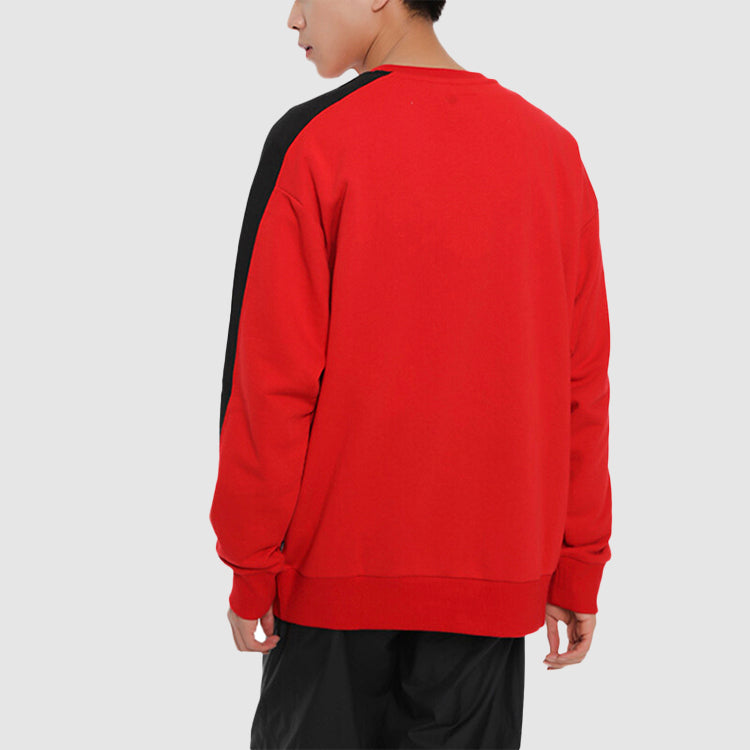 Converse Track Taping Crew Neck Sweatshirt Asia Sizing 'Red' 10017989-A03