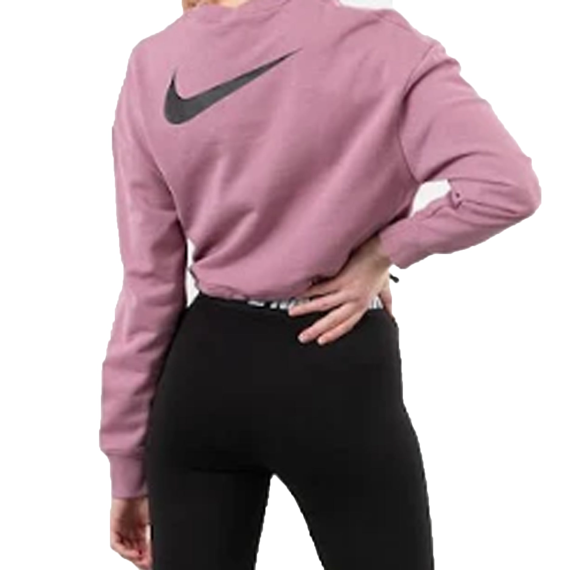 (WMNS) Nike Loose Drawstring Long Sleeves Gray Pink CJ3766-515