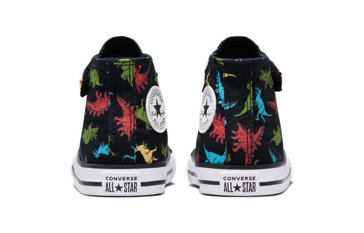 (TD) Converse Chuck Taylor All Star Easy-On Dinosaurs High Top 'Black' A02441C