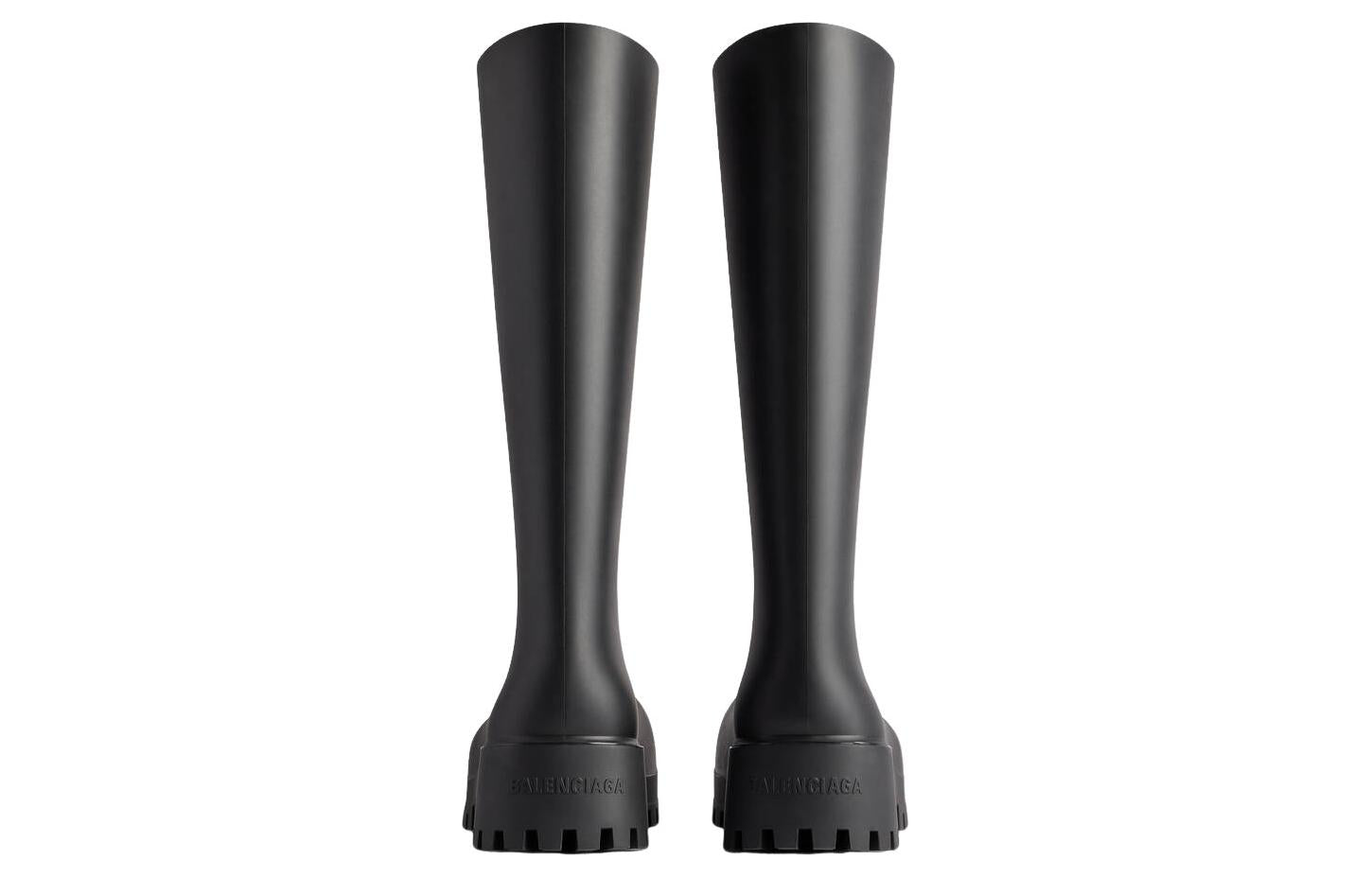 (WMNS) Balenciaga Bulldozer Rainboots 'Black Rubber' 775969W1SA11000