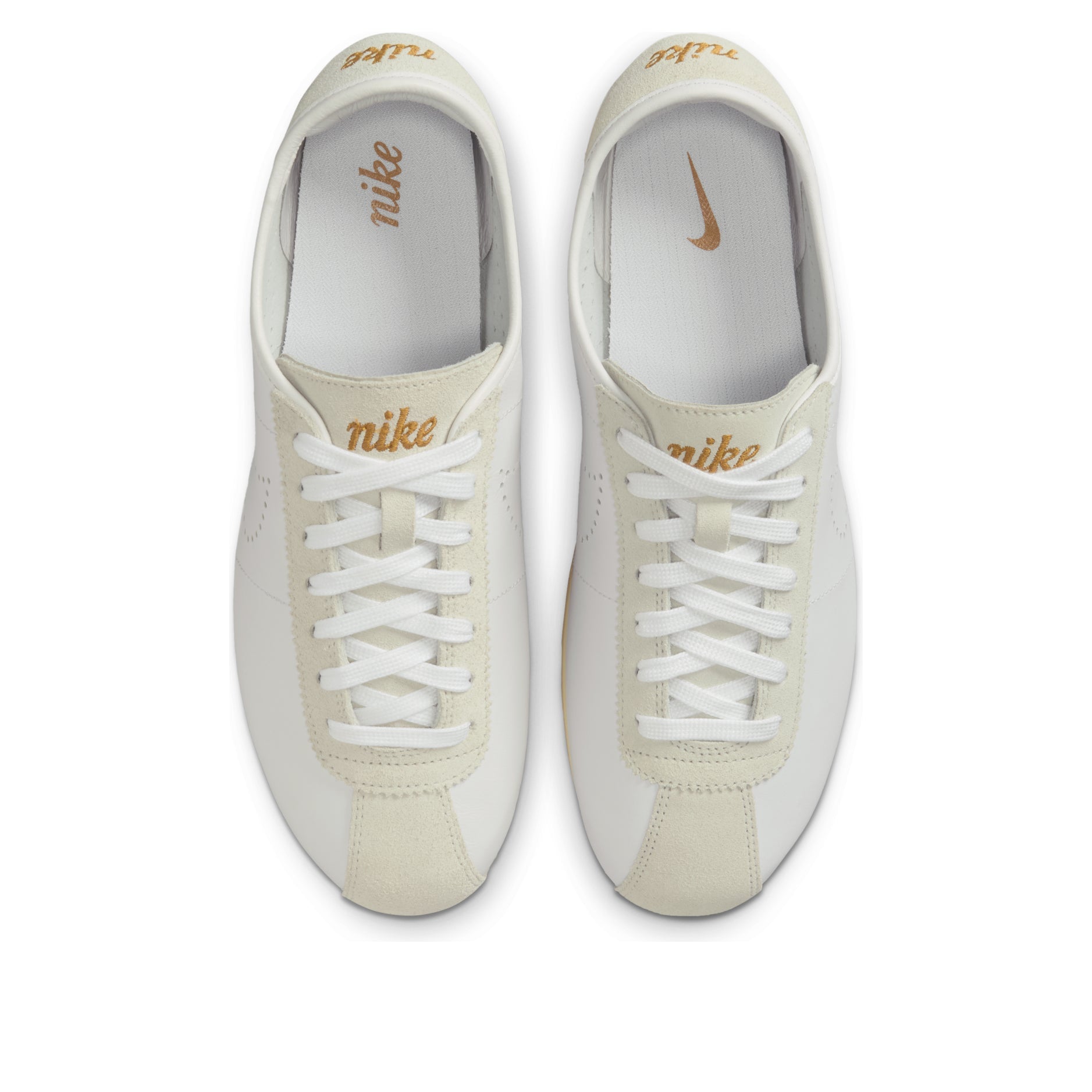 (WMNS) Nike Cortez 'White Bronze Perforated Swoosh' HQ1841-100