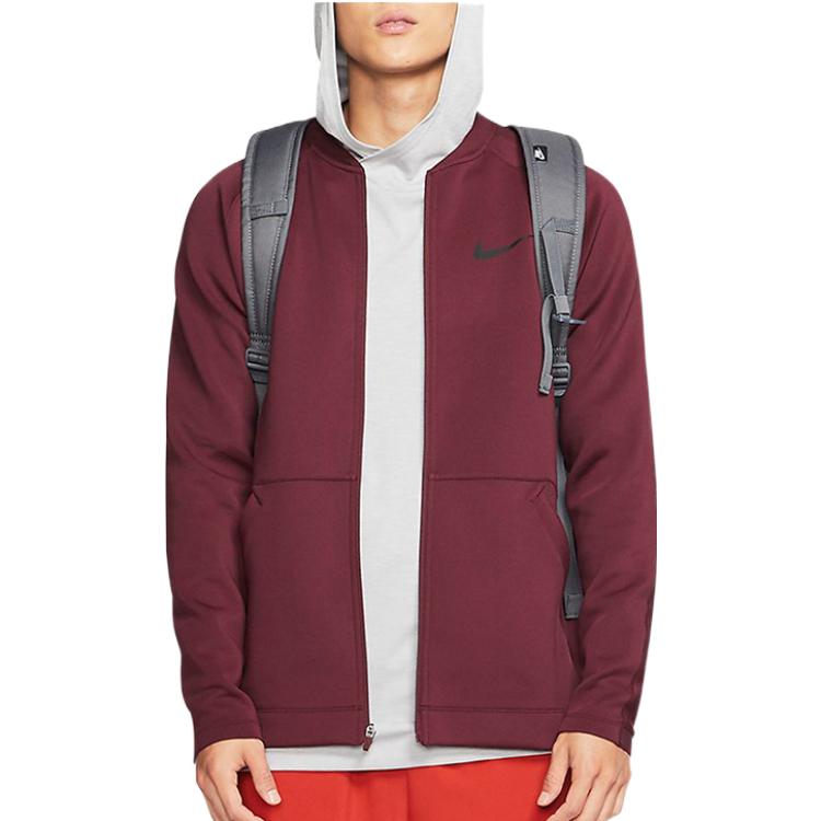 Nike fleece zipped jacket 'Maroon' BV5569-681