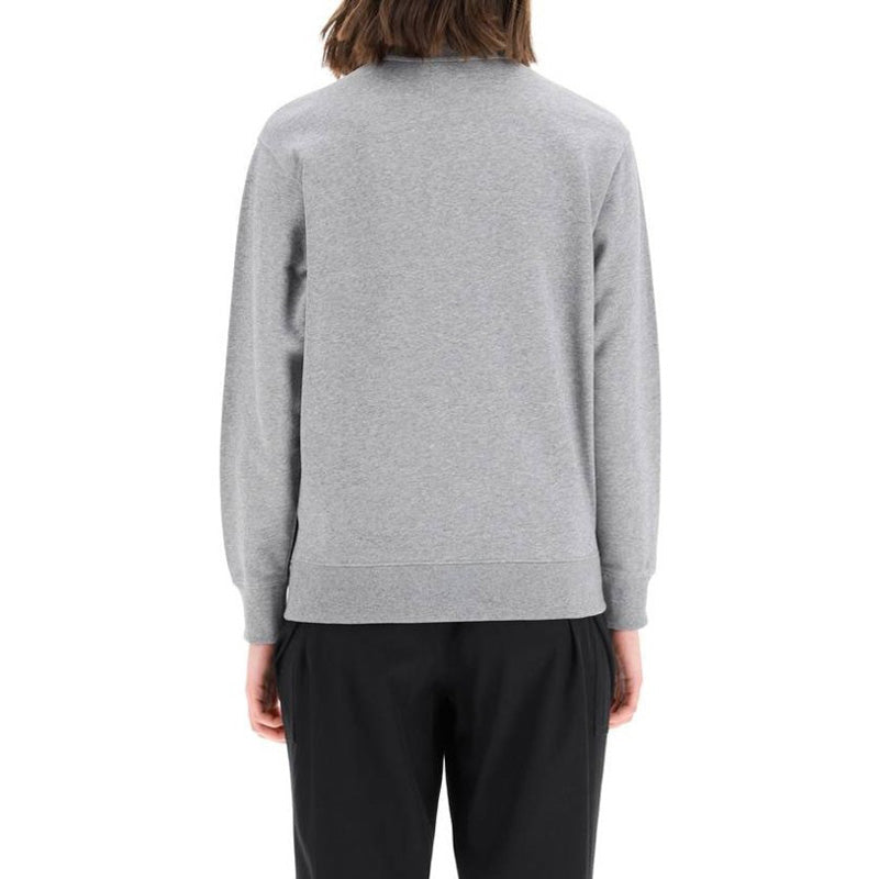 (WMNS) KENZO SS21 Small Tiger Head Logo Embroidered Pattern Round Neck Long Sleeves Hoodie Gray FB52SW8204ML-95