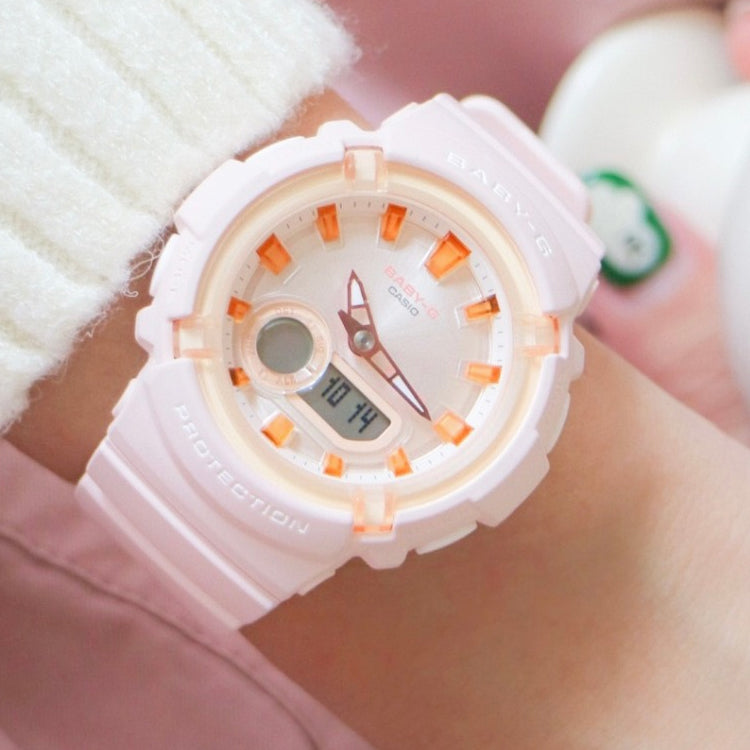 (WMNS) CASIO Baby-G Digital-Analog 'Pale Orange' BGA-280SW-4A