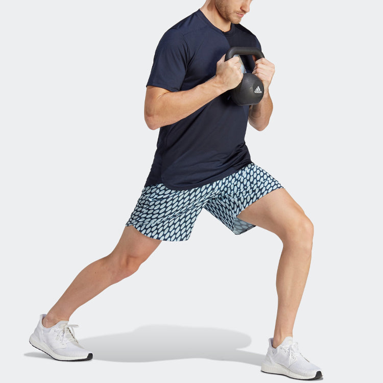 adidas x Marimekko Designed for Training T-shirt 'Navy' HR8208