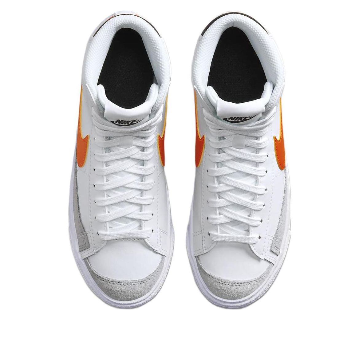 (GS) Nike Blazer Mid '77 'White Safety Orange' DA4086-111