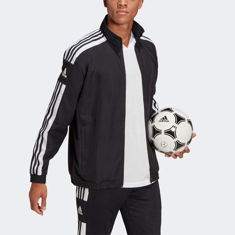 adidas MENS Football Stand Collar Jacket Black GK9549