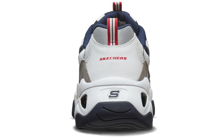 Skechers D'Lites 3.0 Low-Top Daddy Shoes White/Grey/Blue 999226-WNVR
