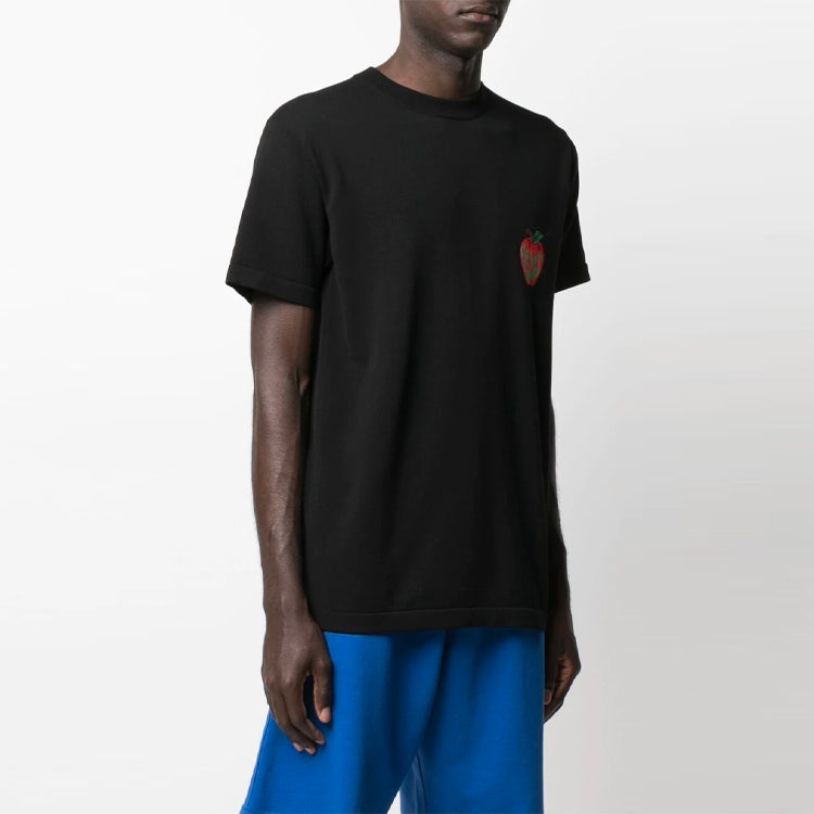 Off-White SS21 Round Neck Short Sleeve Loose Fit Black OMHE074S21KNI0011001