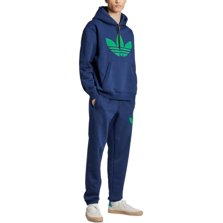 adidas 70s Fleece Hoodie Asia Sizing 'Navy' JN5968