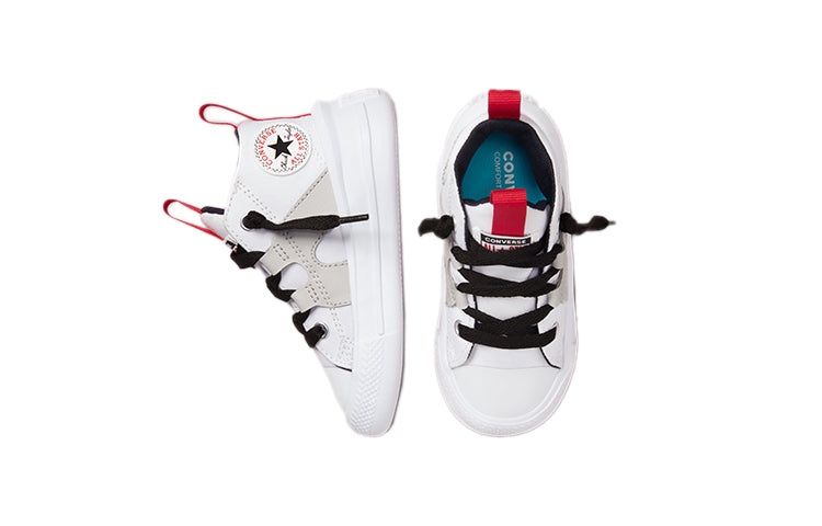 (TD) Converse Chuck Taylor All Star Ultra Easy-On Mid 'White University Red' 772790C