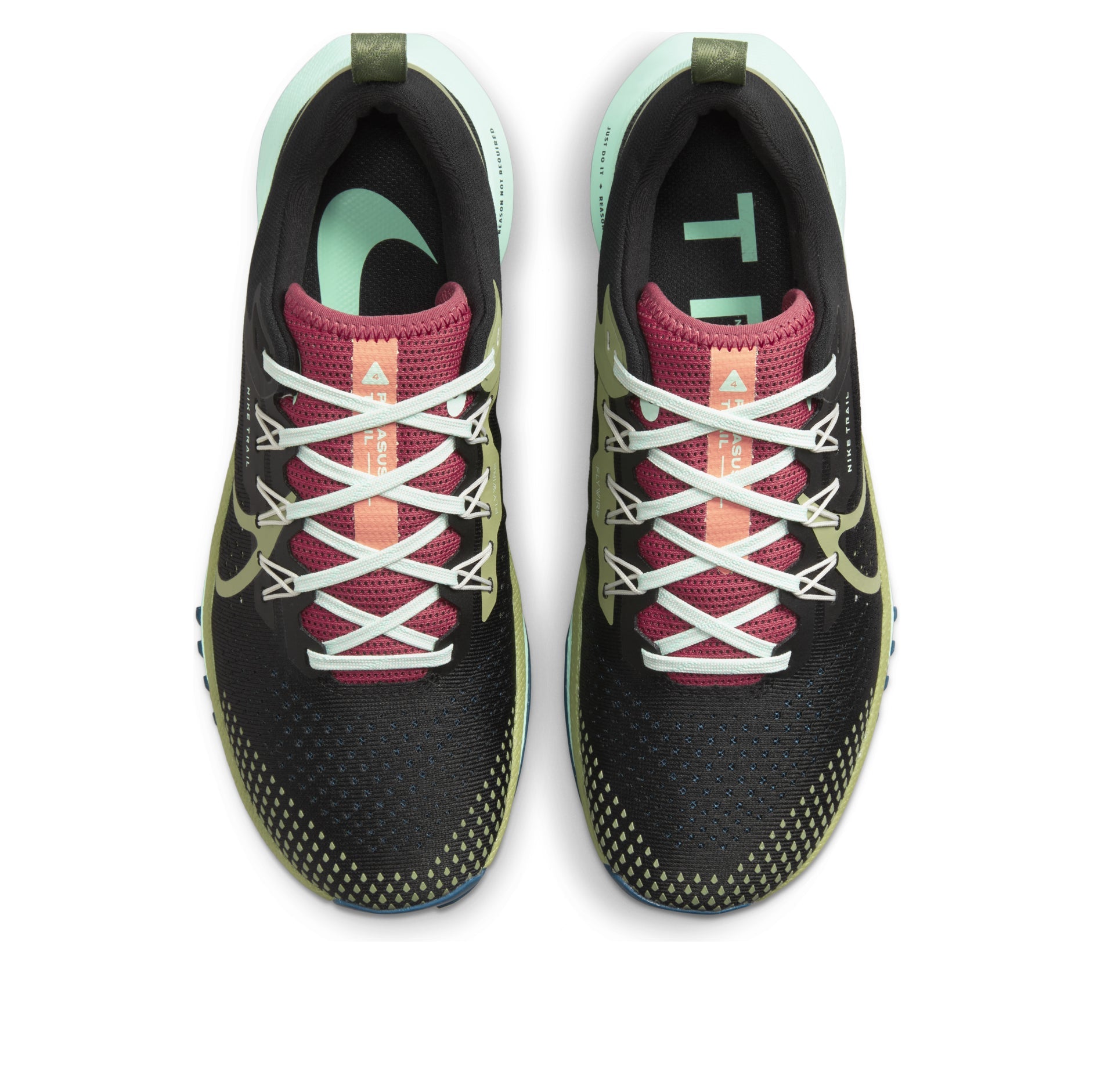 (WMNS) Nike React Pegasus Trail 4 'Black Alligator Mint' DJ6159-004