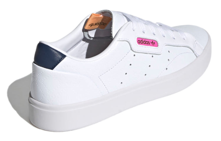 (WMNS) adidas originals Sleek 'Cloud White Crew Navy' FY6669