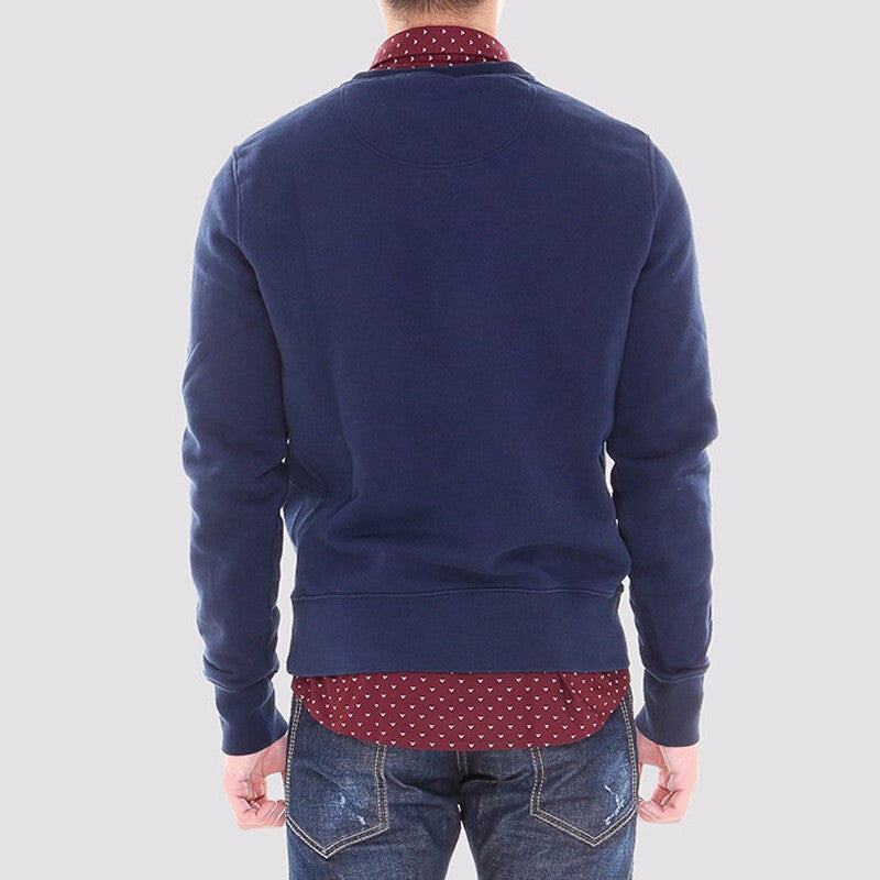 Burberry Round Collar Horse Embroidery Male Blue 39323271