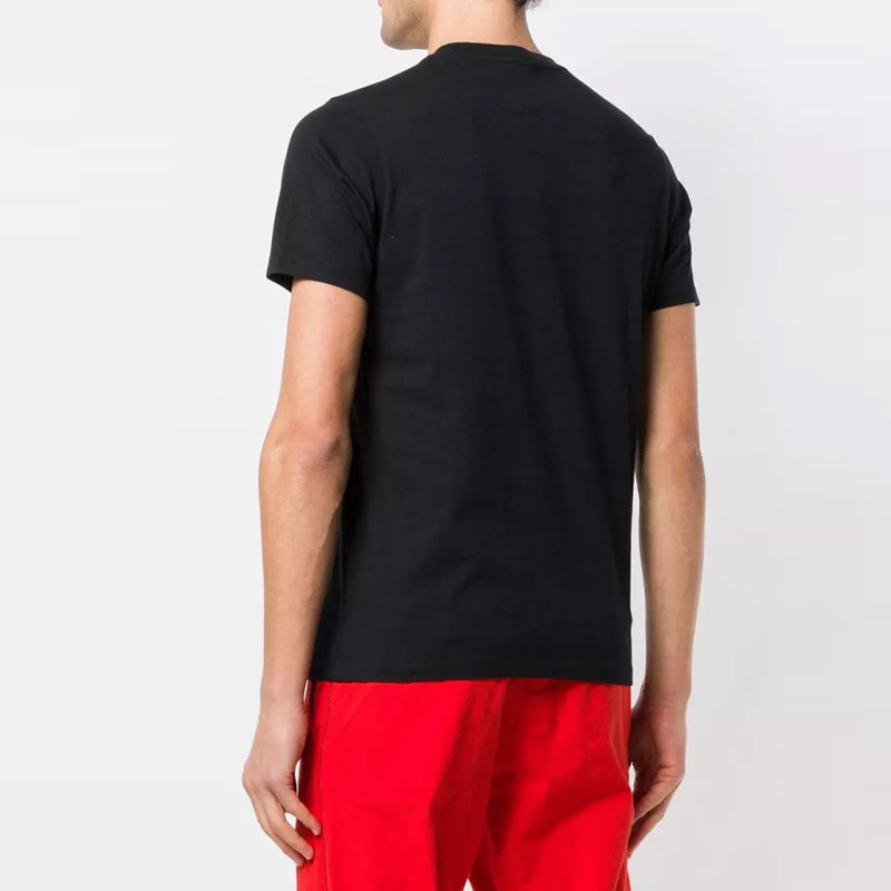 Men's KENZO Pattern Printing Short Sleeve Black 5TS049-4YC-99