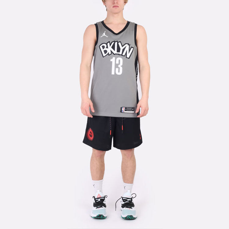 Nike NBA Brooklyn Kevin Durant 20 Basketball Jersey 'Grey White' CV9469-002