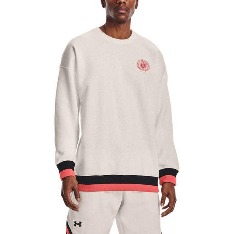 Under Armour Rival Fleece AMP Long Sleeve Sweatshirt 'Beige' 1361455-112