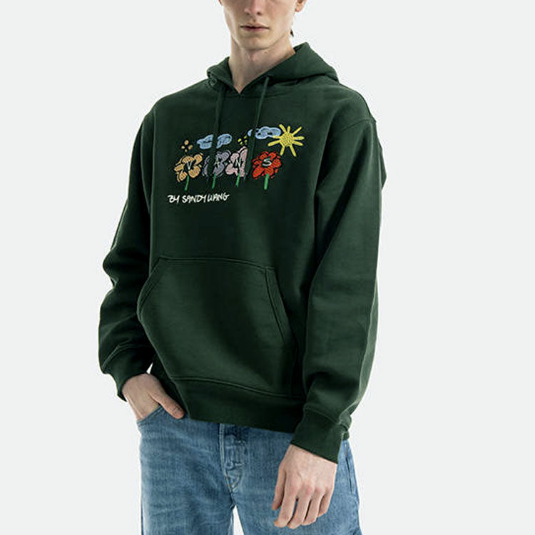 Vans x Sandy Liang Fleece Pullover Hoodie 'Green' VN0A7SDUYRB