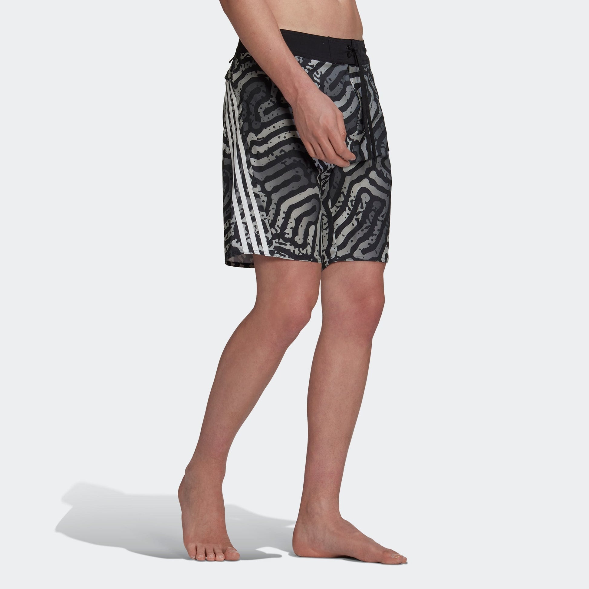 adidas Classic-Length Colour Maze Tech Board Shorts HC8523