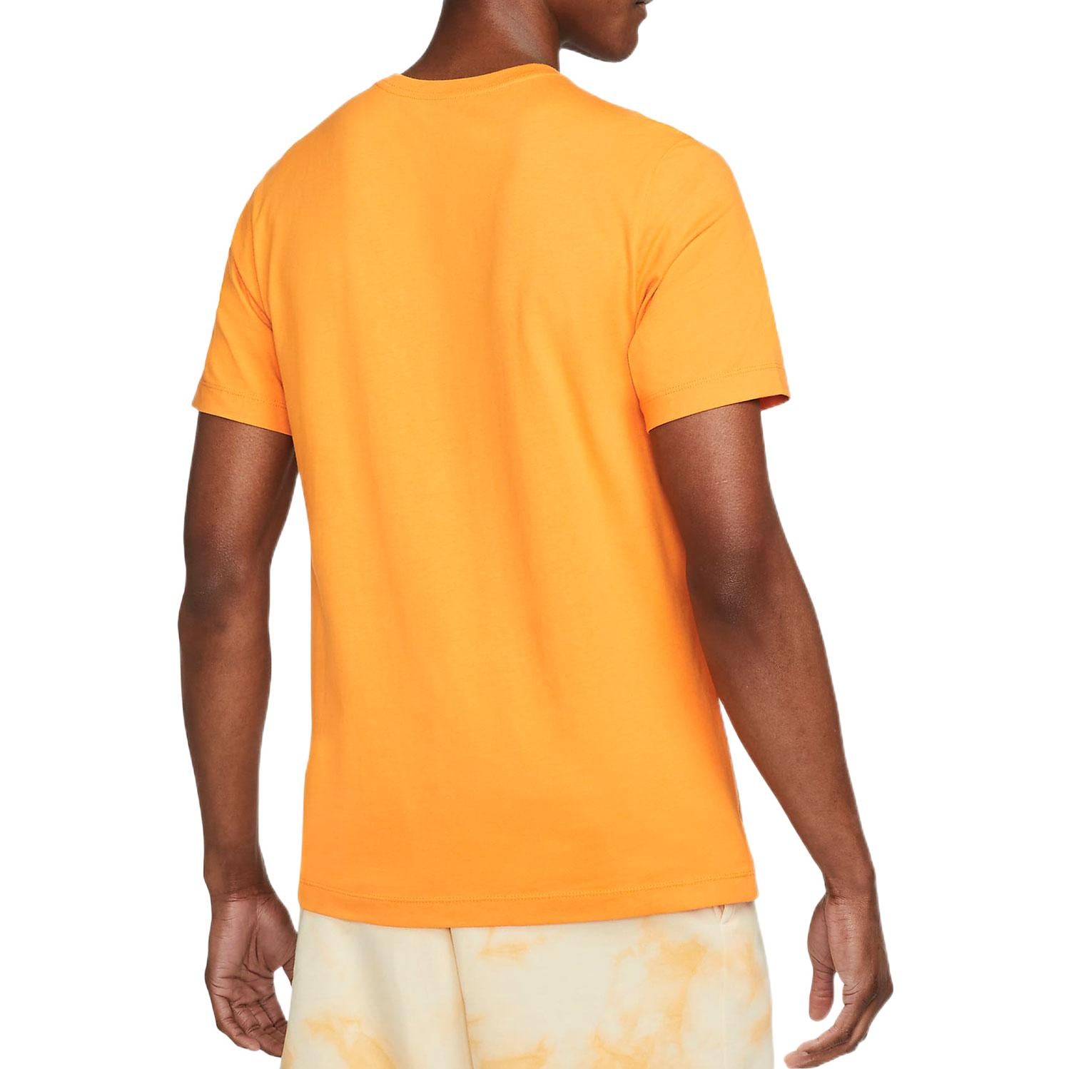 Nike Alphabet Large Logo Printing Round Neck Short Sleeve Yellow AR5005-887