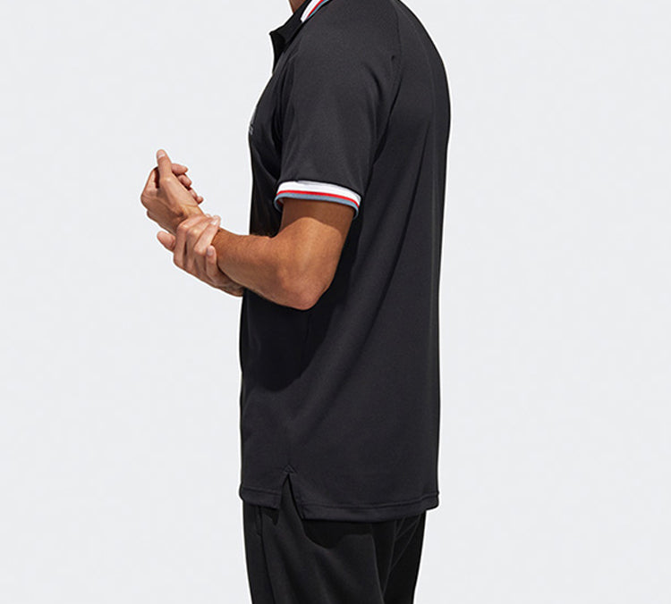 adidas Htrdy M Pl1 Sl Tennis Sports Polo Shirt Black FT6765