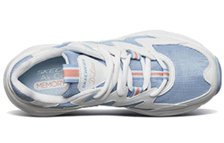 (WMNS) Skechers D'Lites Airy White/Blue 88888105-WBL