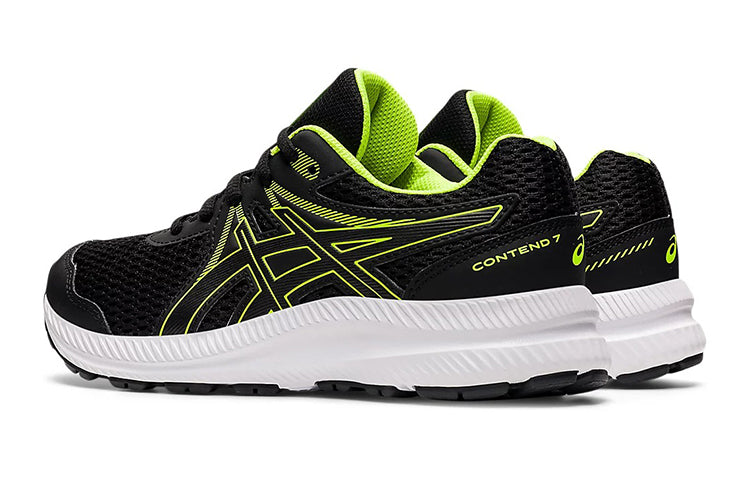 (GS) ASICS Contend 7 'Black Hazard Green' 1014A192-005