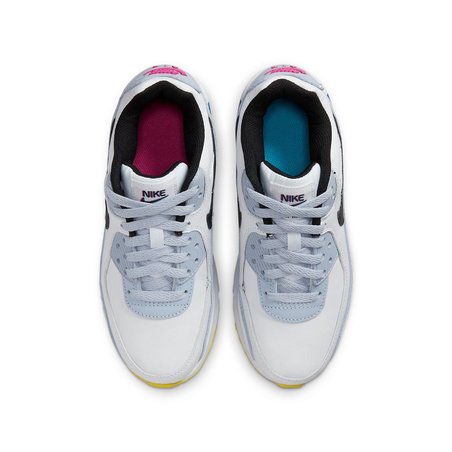 (GS) Nike Air Max 90 Leather 'White Blue Whisper' DV3607-101