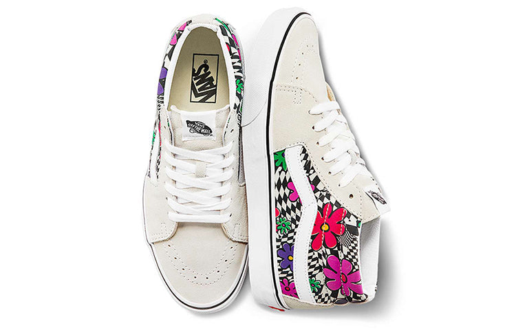 Vans SK8-Mid Flower Plaid White/Grey VN0A3WM340G