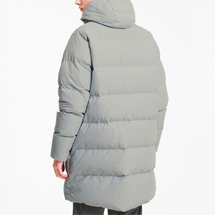 PUMA Classics Long Down Jacket 'Grey Green' 599309-49