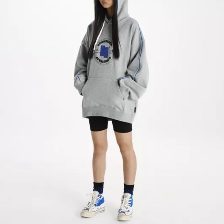 Converse x ADER ERROR SHAPES Pullover Hoodie Asia Sizing 'Vintage Grey Heather' 10025392-A01