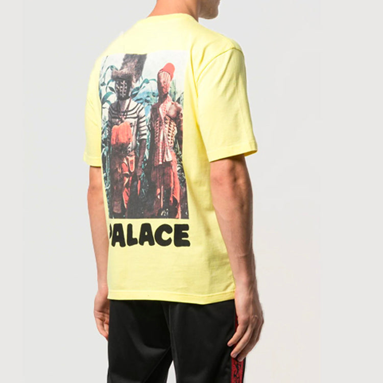 Men's PALACE Character Printing Short Sleeve Yellow P15TS107