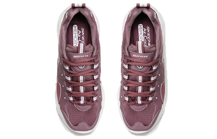 (WMNS) Skechers D'Lites 3.0 Zenway Low-Top Running Shoes Purple/Red 12955-PUR