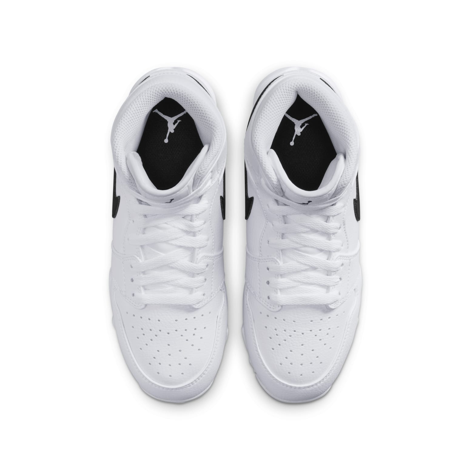 (GS) Air Jordan 1 Mid Cleat 'White Black' HF6883-100