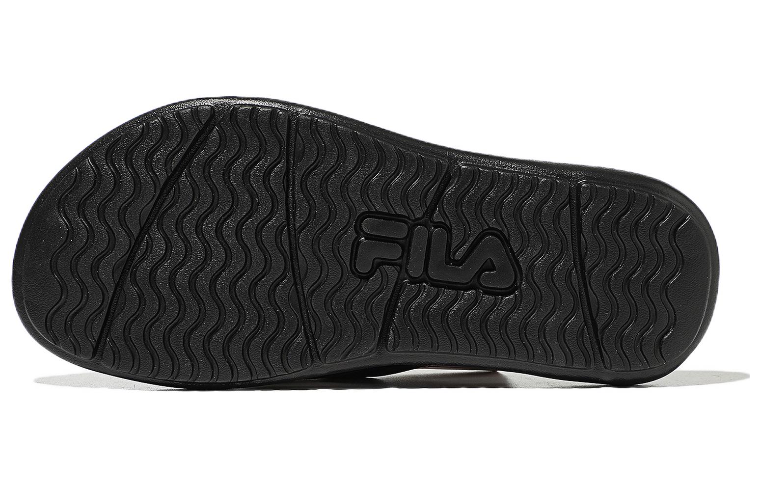 FILA Slick Song 2022 Casual Sports Slippers Unisex Black Version 1SM01922E_001
