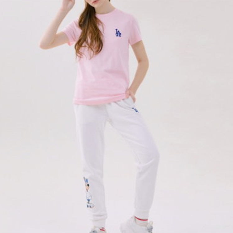 MLB x Disney Crossover LA Dodgers Los Angeles Dodgers Basic Short Sleeve Unisex Pink Red 31TSK1031-07P