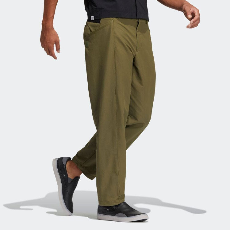 Men's adidas Solid Color Straight Casual Pants/Trousers Military Green H64630