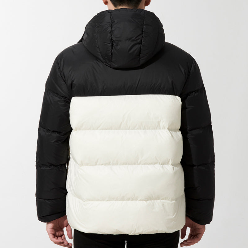 PUMA Detachable Hoodie Down Jacket 'White Black' 534937-73