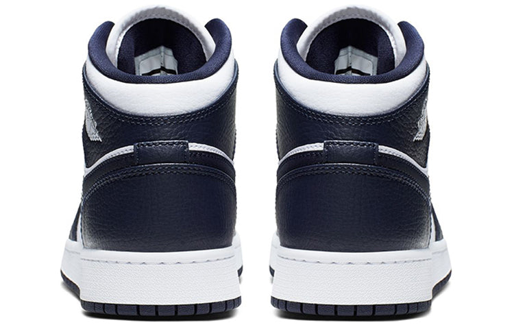 (GS) Air Jordan 1 Mid 'Obsidian' 554725-174