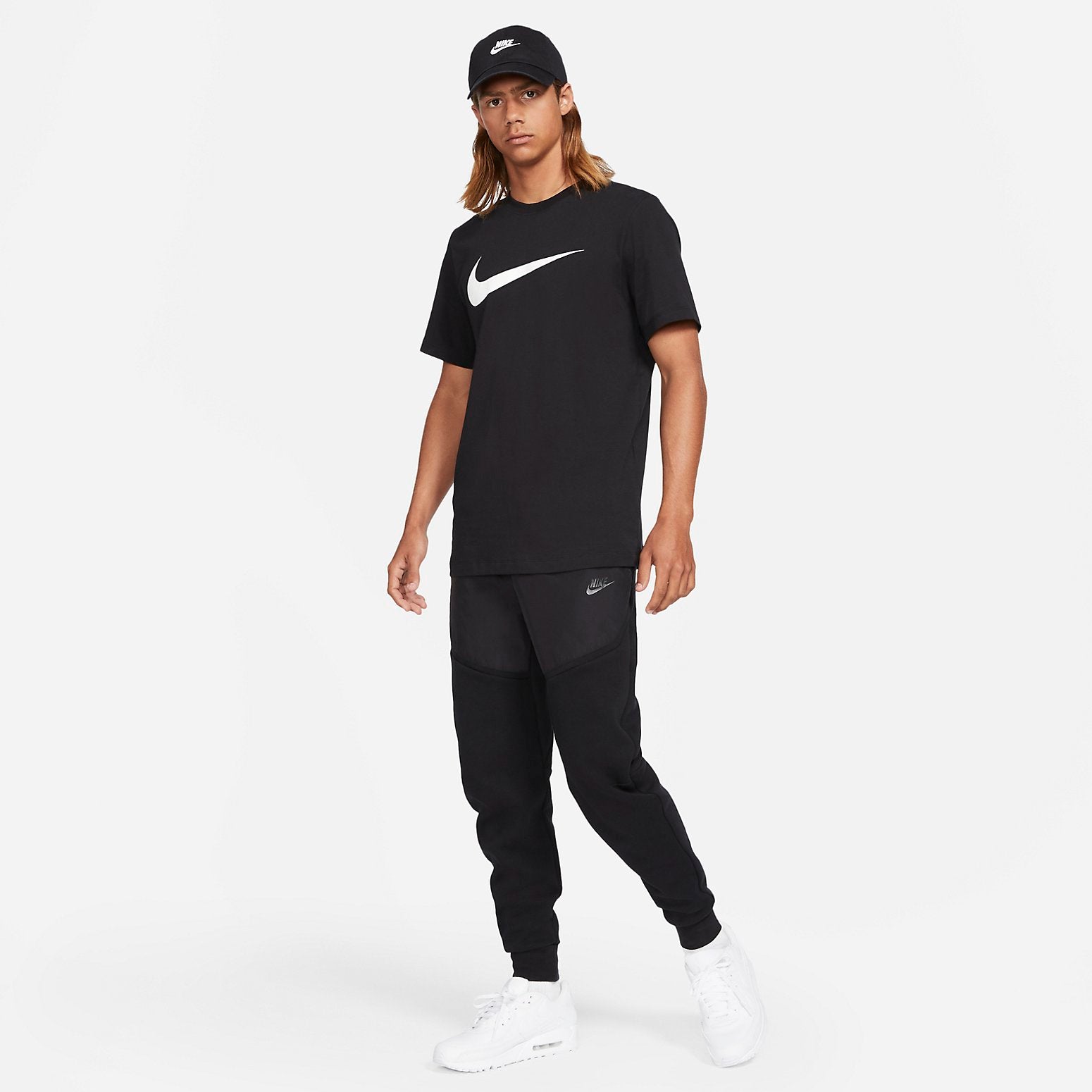 Nike Sportswear Swoosh T-Shirt 'Black' DC5094-010