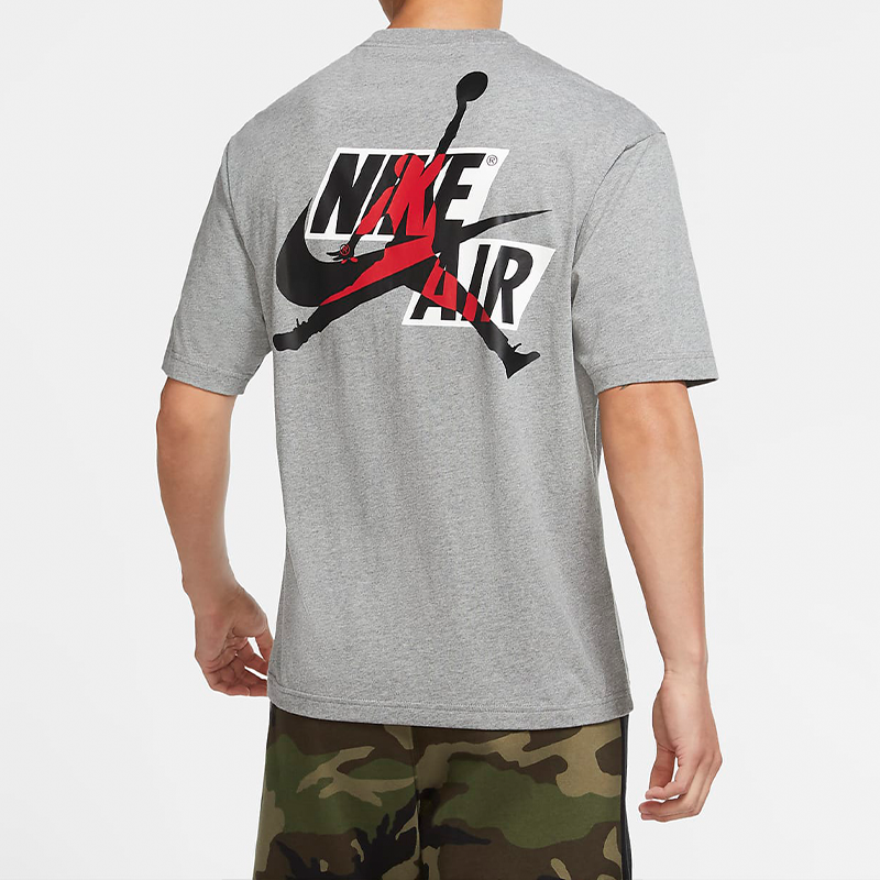 Air Jordan Camo Mashup Pocket Short Sleeve Gray CZ0595-091