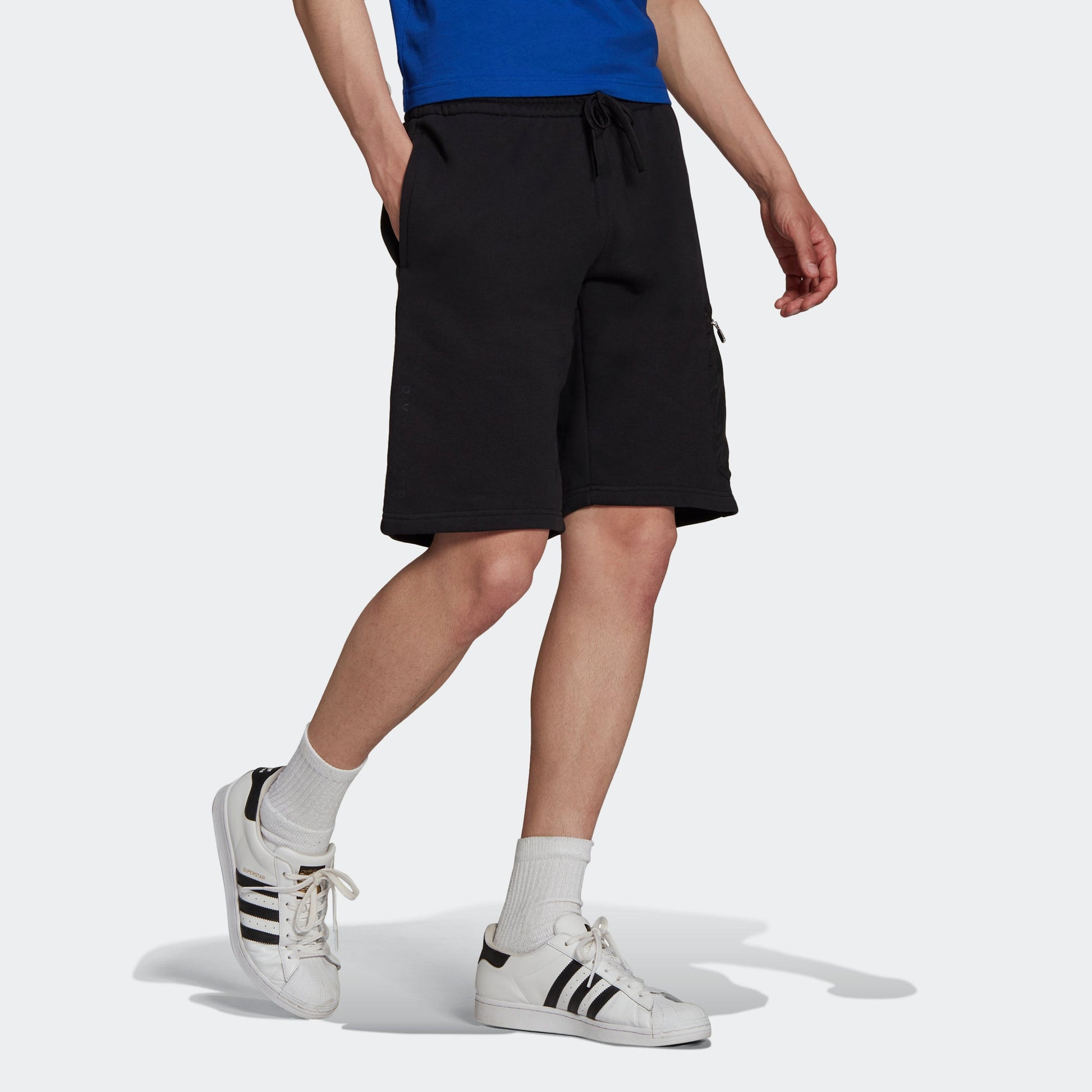 adidas originals Tactical Short Metallic Zipper Cargo Pocket Sports Shorts Black H36246