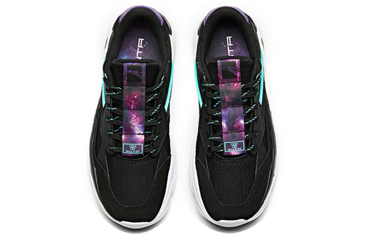 (WMNS) ANTA Life Retro 'Dad Shoes Black Green' 12838808R-5