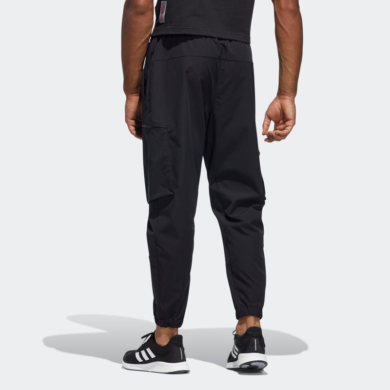 Men's adidas Limited Side Pocket Lacing Bundle Feet Sports Pants/Trousers/Joggers Black HC0262
