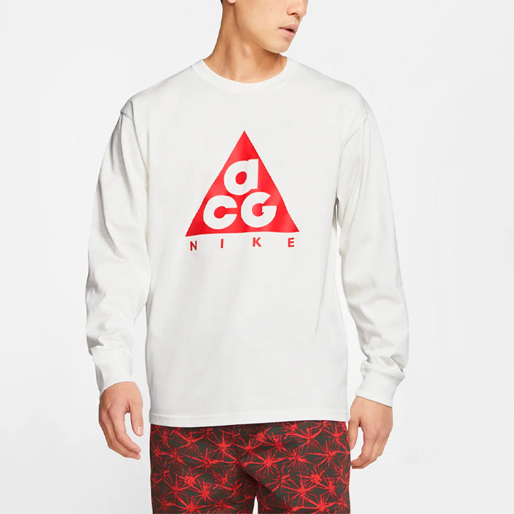 Nike ACG Ls Tee Athleisure Casual Sports Pullover Long Sleeves White BQ7203-122