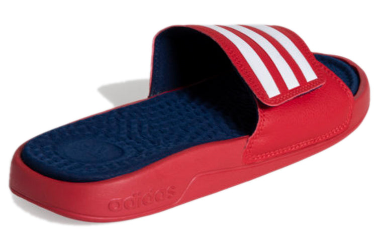 adidas Adissage Cozy Wear-resistant Shoe Red Unisex 'Red White' EG2140