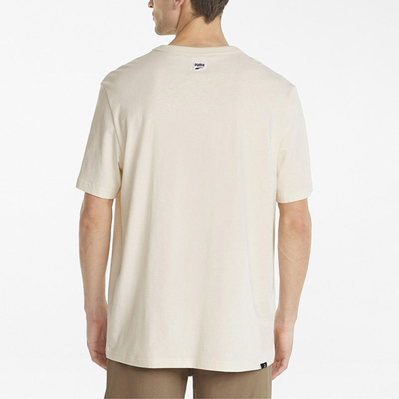 PUMA Downtown Logo Tee 'Beige' 535359-99