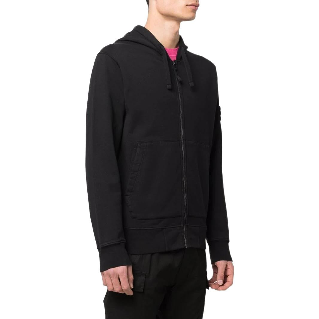 STONE ISLAND Hooded Track Jacket 'Black' 761564251-V0029